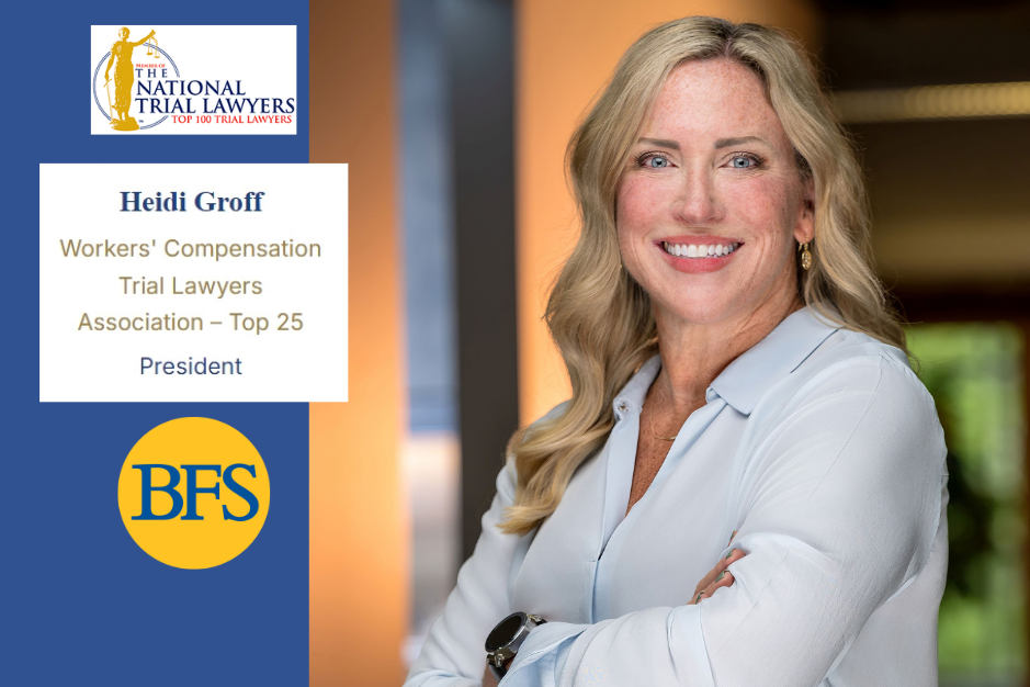 Heidi Groff will lead the NTL Top 25 Workers' Comp Lawyers in 2025